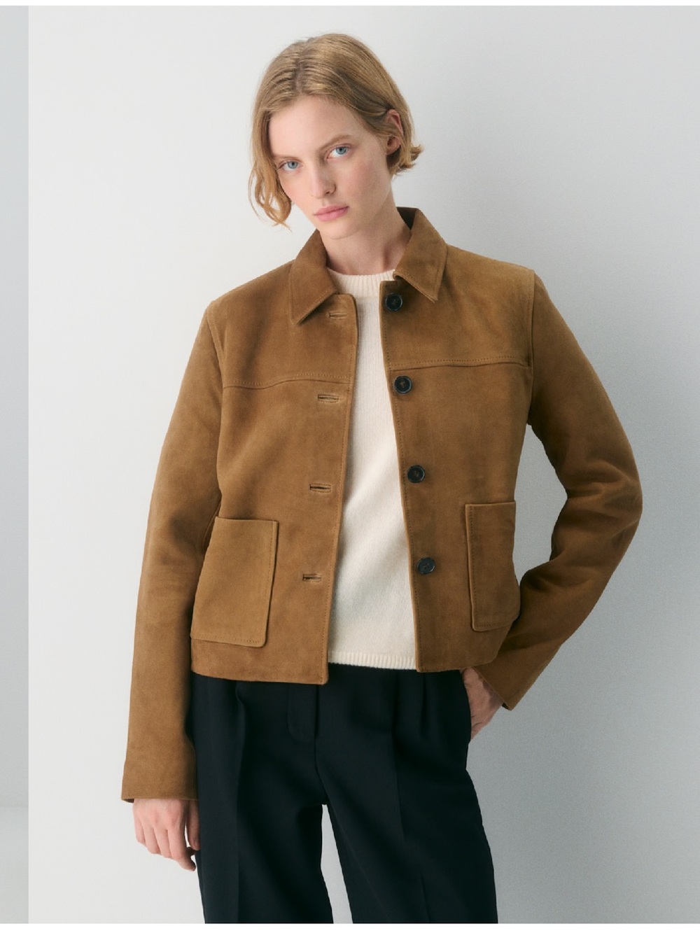 Aritzia Tori Suede Shirt Jacket